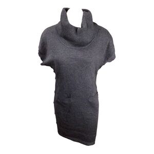 Calvin Klein Short Sleeve Sweater Dress Cowl Neck EUC size small